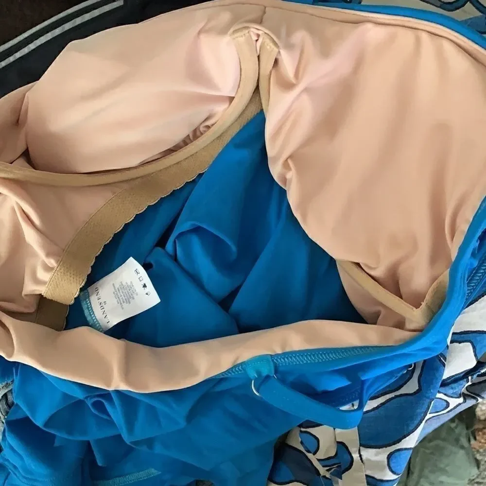 NWT SWEETHEART TANKINI SIZE 10 LANDS’ END